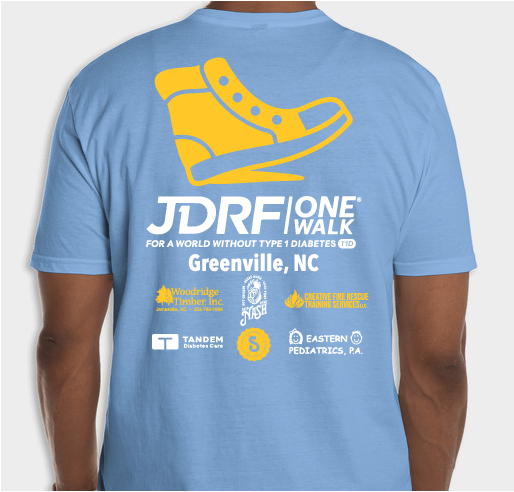Delta Tau Delta X JDRF One Walk Fundraiser - unisex shirt design - back