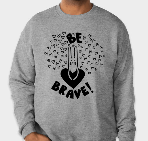 BRAVE HEARTS...fighting cystic fibrosis Fundraiser - unisex shirt design - front