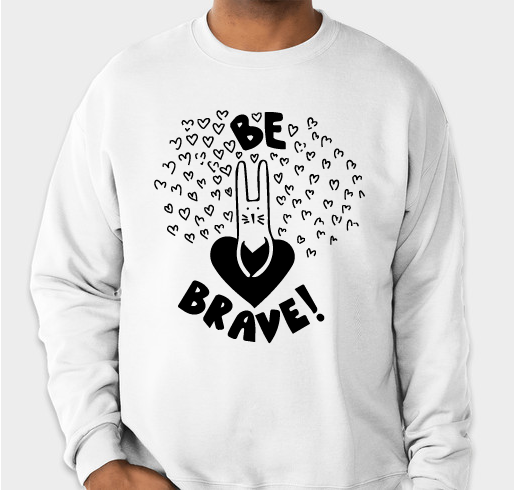 BRAVE HEARTS...fighting cystic fibrosis Fundraiser - unisex shirt design - front