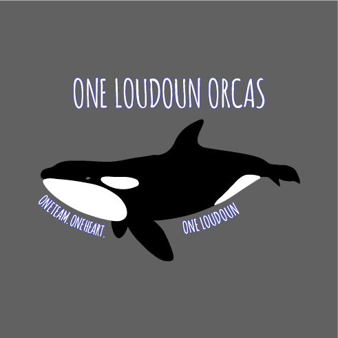 One Loudoun Orcas Fundraiser shirt design - zoomed