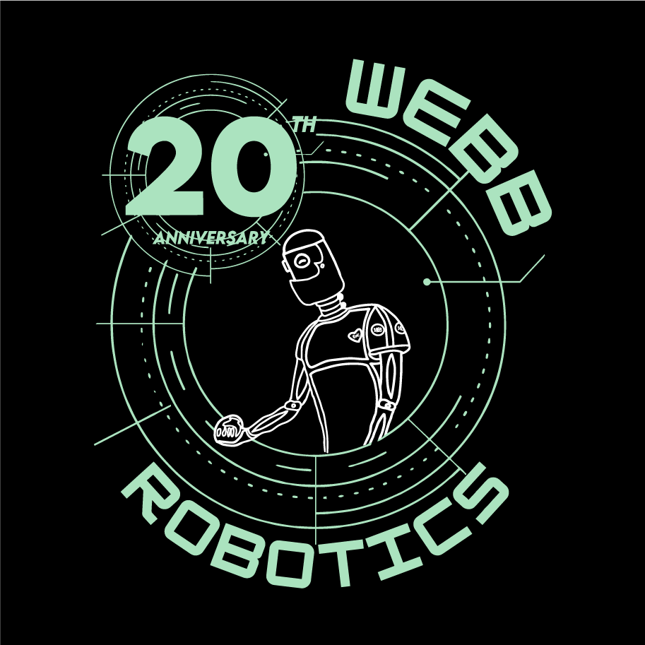 Empower Team 1466: Webb Robotics' Journey to the Championships shirt design - zoomed