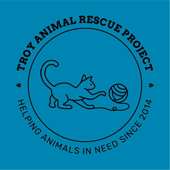 Troy Animal Rescue Project shirt design - zoomed