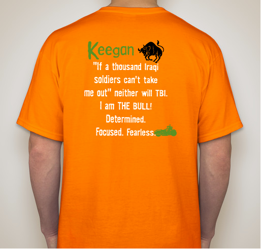 Keegan Iversen TBI fundraiser Fundraiser - unisex shirt design - back