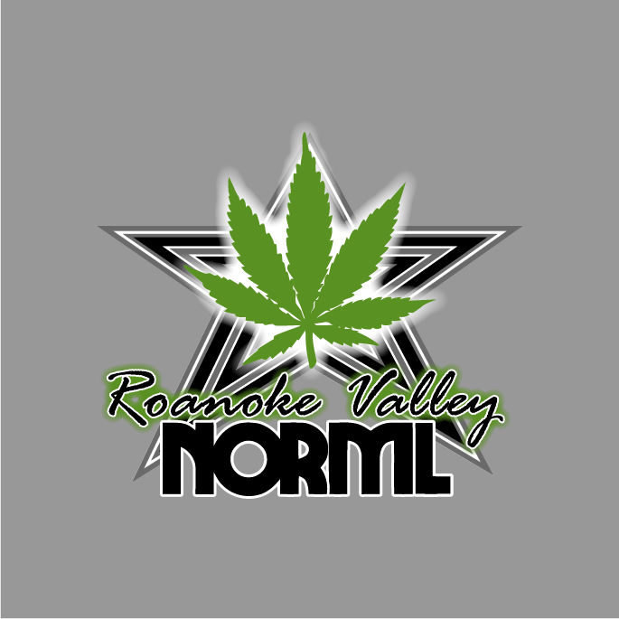 Roanoke Valley NORML shirt design - zoomed