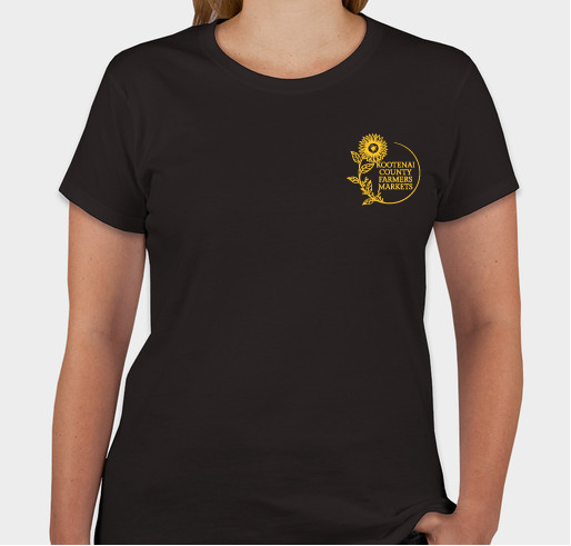 Show your support for the Kootenai County Farmers Market Fundraiser - unisex shirt design - front