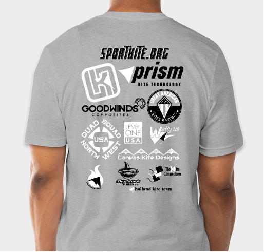 Team USA Sport Kite Team Fundraiser - unisex shirt design - back