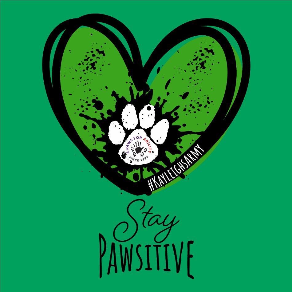 Kayleigh's Pawsome Service Dog Journey shirt design - zoomed