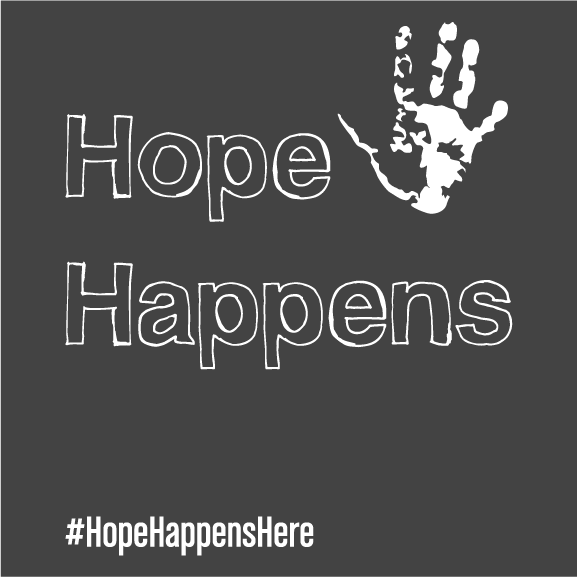 Hope Happens Campaign shirt design - zoomed