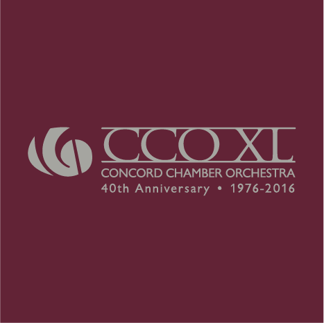 Concord Chamber Orchestra 40th Anniversary shirt design - zoomed