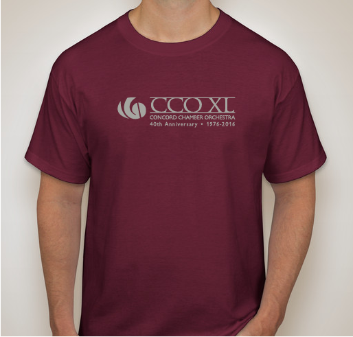 Concord Chamber Orchestra 40th Anniversary Fundraiser - unisex shirt design - front