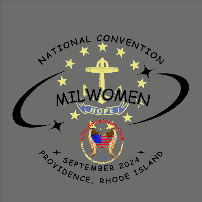 Military Women Across the Nation shirt design - zoomed
