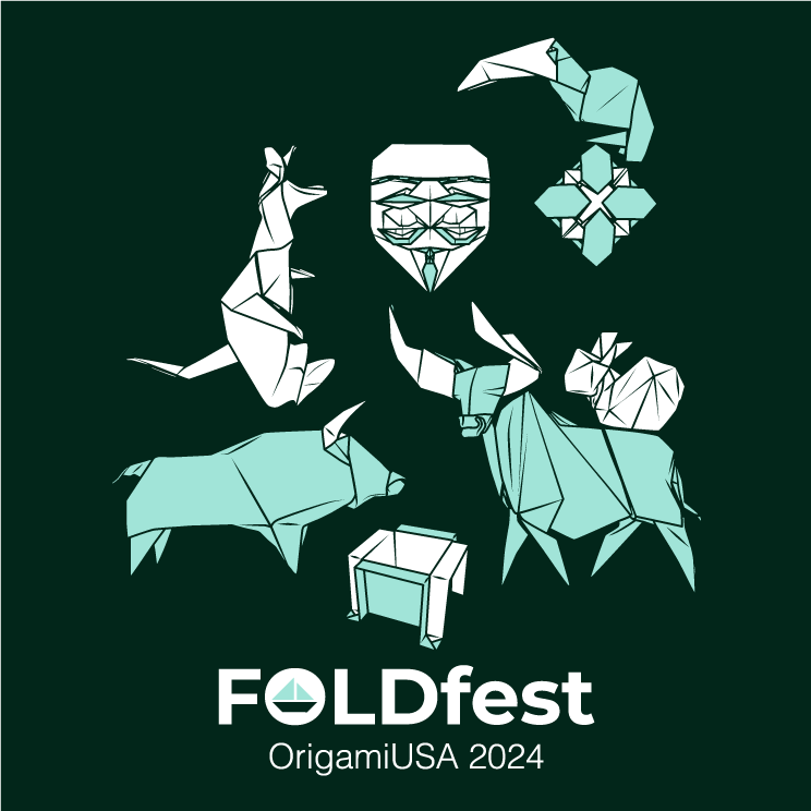 FoldFest Spring 2024 T-shirt shirt design - zoomed