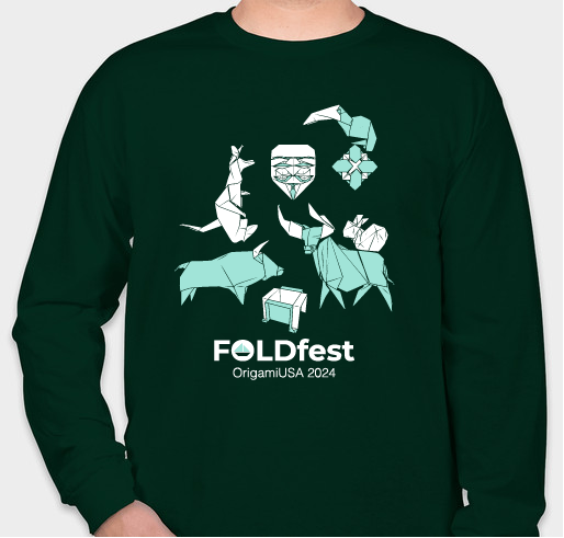 FoldFest Spring 2024 T-shirt Fundraiser - unisex shirt design - front