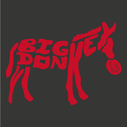 The Official Big Donkey Ultimate Frisbee Merch Page shirt design - zoomed