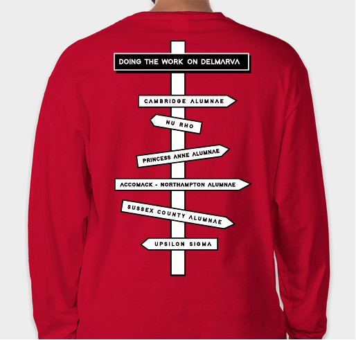 PAAC "Eastern Shore Sorors" Fundraiser Fundraiser - unisex shirt design - back