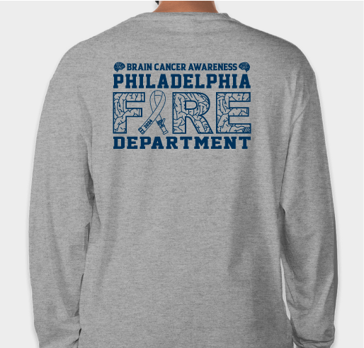 Philadelphia Fire Department | Brain Cancer Awareness 2024 Fundraiser - unisex shirt design - back