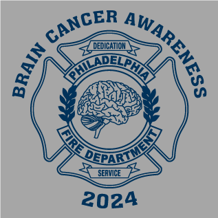 Philadelphia Fire Department | Brain Cancer Awareness 2024 shirt design - zoomed