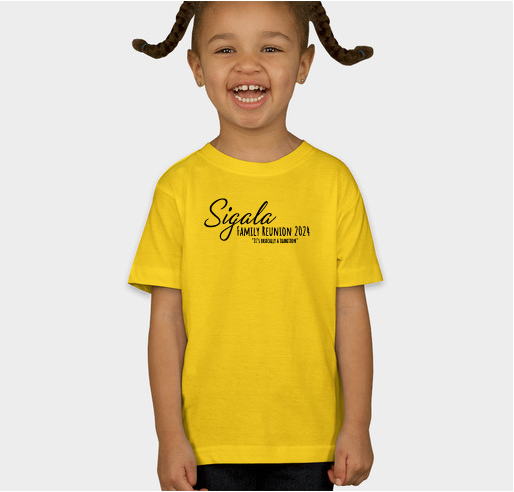 2024 SIGALA FAMILY REUNION Fundraiser - unisex shirt design - front