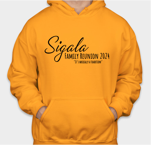 2024 SIGALA FAMILY REUNION Fundraiser - unisex shirt design - front