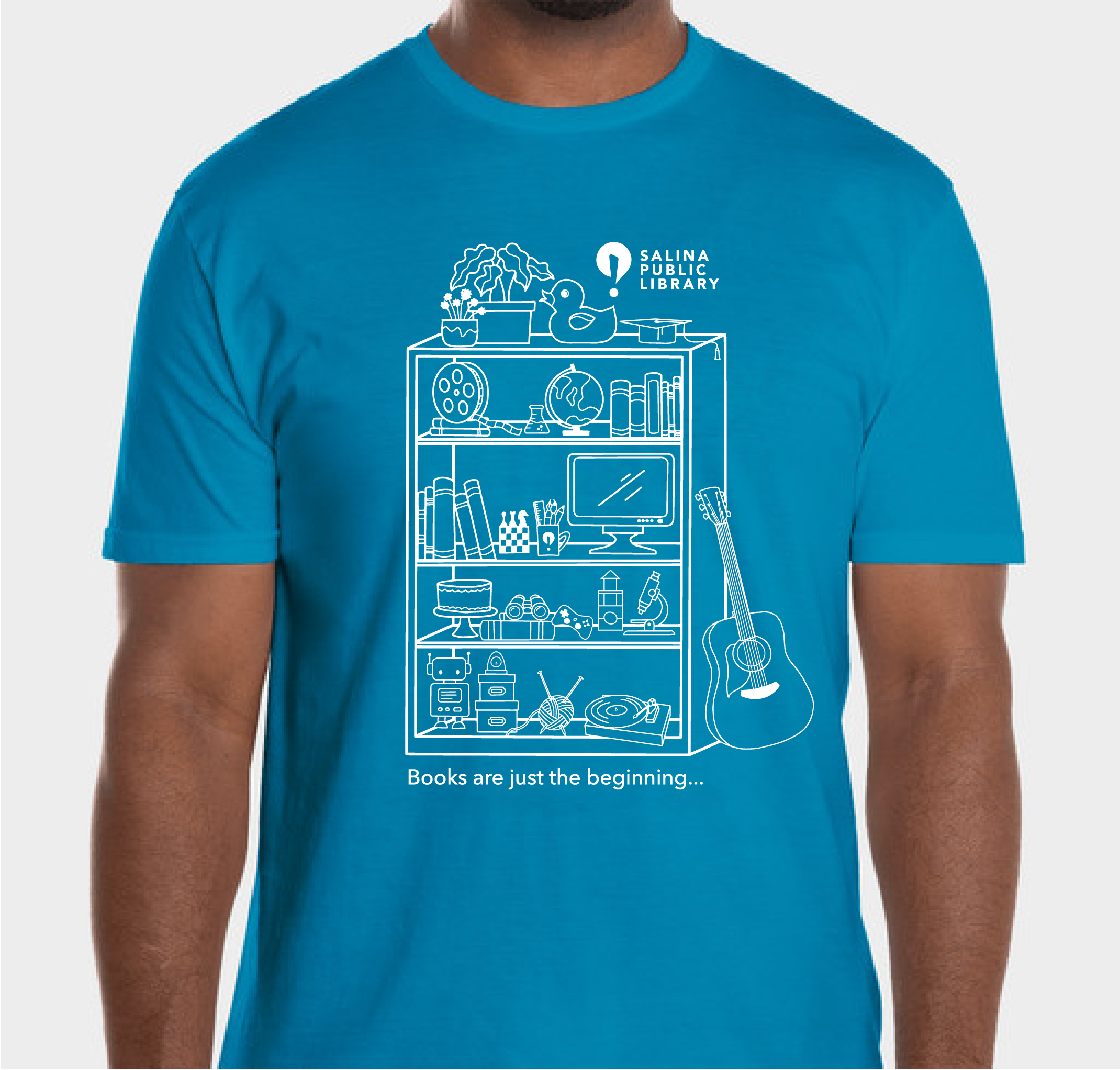 Books are just the beginning... Salina Public Library Fundraiser Fundraiser - unisex shirt design - front