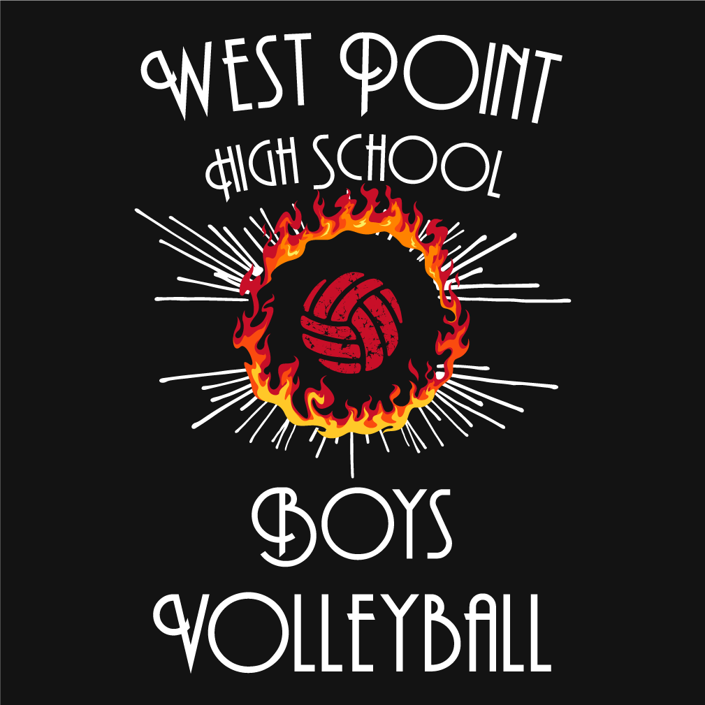Boys Volleyball Club - West Point shirt design - zoomed