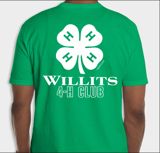 Willits 4H Club Fundraiser Fundraiser - unisex shirt design - back