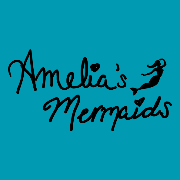 Amelia's Mermaids Relay for Life Team shirt design - zoomed