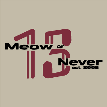 Meow or Never A Cappella 15th year Anniversary Shirts shirt design - zoomed