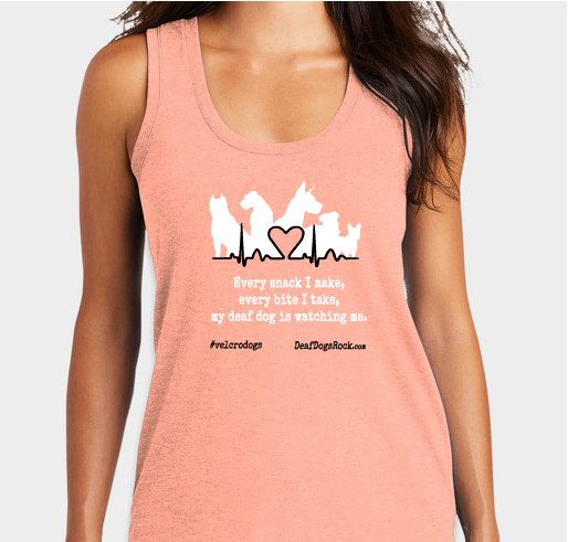 Deaf Dogs Rock - Velcro Dog Spring Fundraiser Fundraiser - unisex shirt design - front