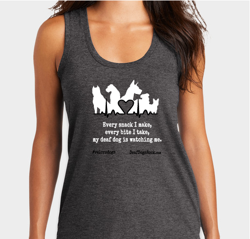 Deaf Dogs Rock - Velcro Dog Spring Fundraiser Fundraiser - unisex shirt design - front