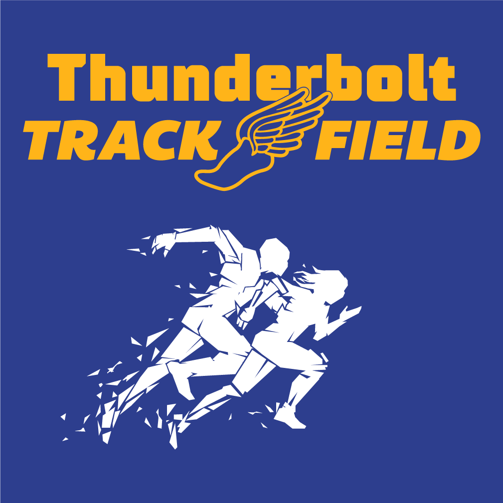 Mio track and field shirt design - zoomed