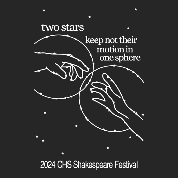 CHS Shakespeare Festival 2024 shirt design - zoomed