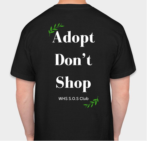 SOS Spring Shirt fundraiser: ALL proceeds go to help rescue groups! Fundraiser - unisex shirt design - back