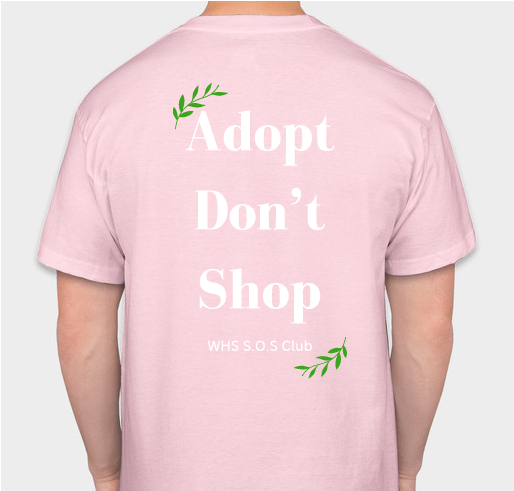 SOS Spring Shirt fundraiser: ALL proceeds go to help rescue groups! Fundraiser - unisex shirt design - back