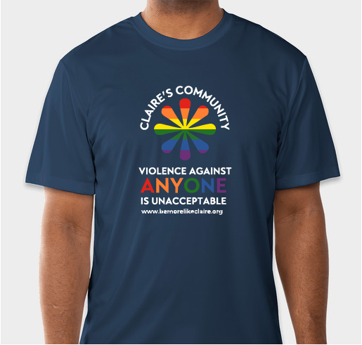 Spring 2024 #BeMoreLikeClaire Swag Fundraiser - unisex shirt design - front