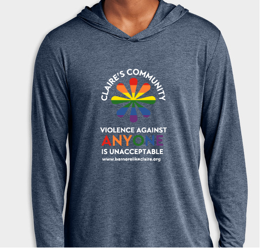 Spring 2024 #BeMoreLikeClaire Swag Fundraiser - unisex shirt design - front