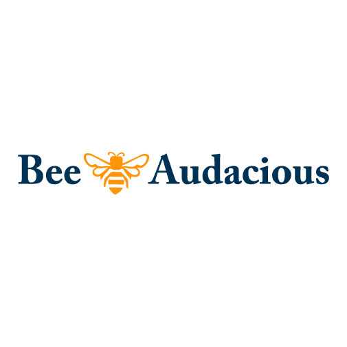Bee Audacious shirt design - zoomed
