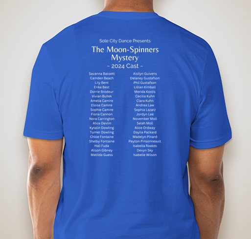 Moon-Spinners 2024 Cast Shirt Fundraiser - unisex shirt design - back