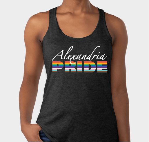 Alexandria PRIDE 2024 Fundraiser - unisex shirt design - front