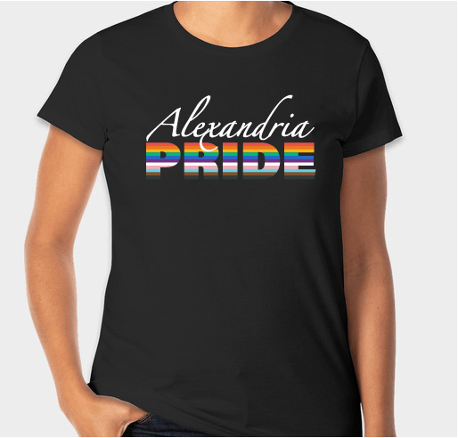 Alexandria PRIDE 2024 Fundraiser - unisex shirt design - front