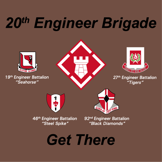 20TH ENGINEER BRIGADE Sticker M743 YOU CHOOSE SIZE