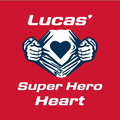 Congenital Heart Walk/ Lucas' Super Hero Heart shirt design - zoomed