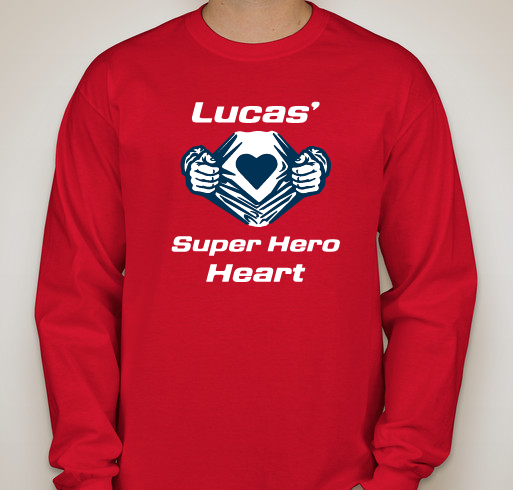 Congenital Heart Walk/ Lucas' Super Hero Heart Fundraiser - unisex shirt design - front
