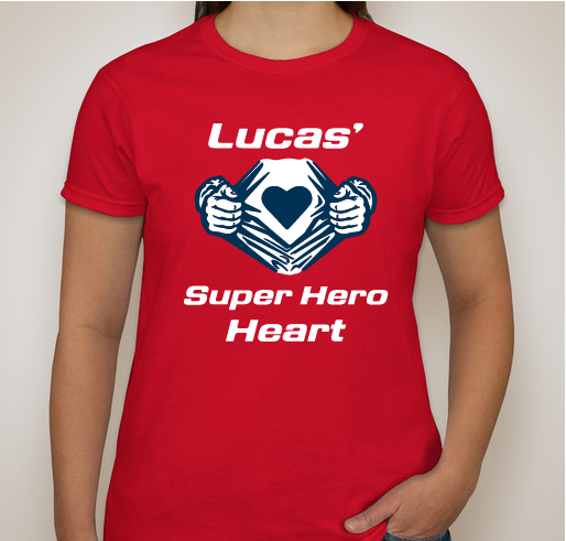 Congenital Heart Walk/ Lucas' Super Hero Heart Fundraiser - unisex shirt design - front