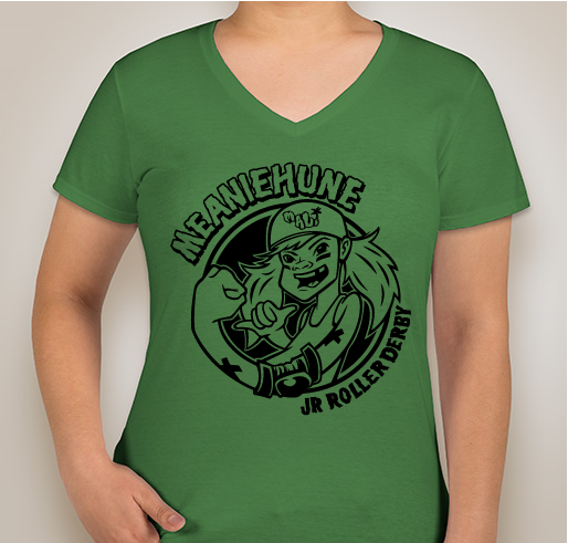 Maui Meaniehune Roller Derby Fundraiser - unisex shirt design - front