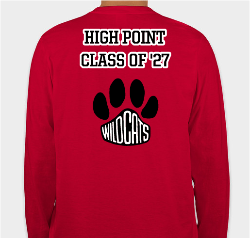 Class of 2027 Sophomore Shirts Fundraiser - unisex shirt design - back
