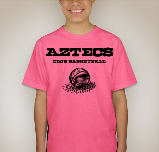 Aztec Club Basketball Fundraiser - unisex shirt design - front