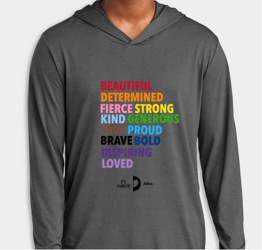 District Perfect Tri-Blend Hooded Long Sleeve T-shirt