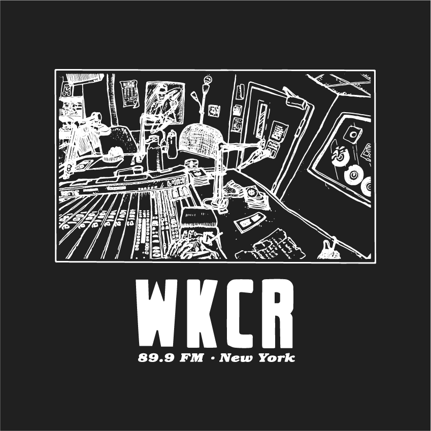 WKCR Station T-shirt shirt design - zoomed