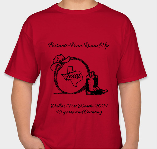Barnett-Penn Reunion 2024 Fundraiser - unisex shirt design - front